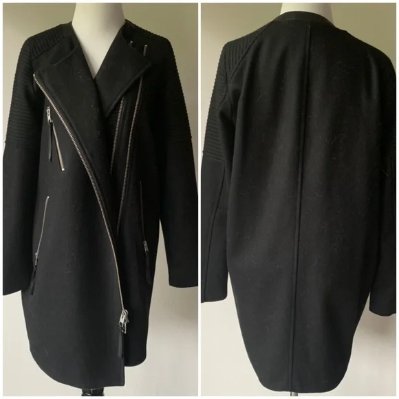 AllSaints Sharr Wool Coat - Picture 3 of 6